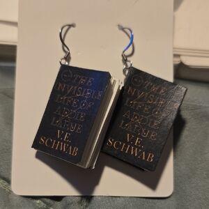 Book-Themed Earrings